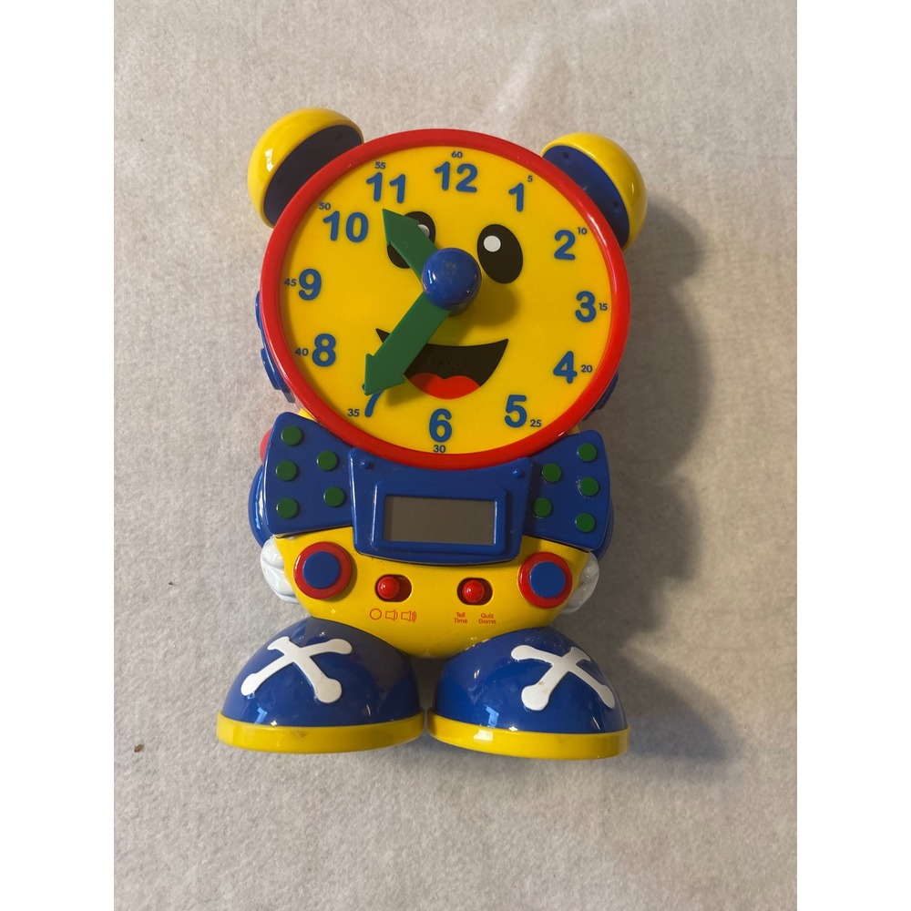The Learning Journey Talking Clock Robot ABCs Numbers Fun Learning Toy